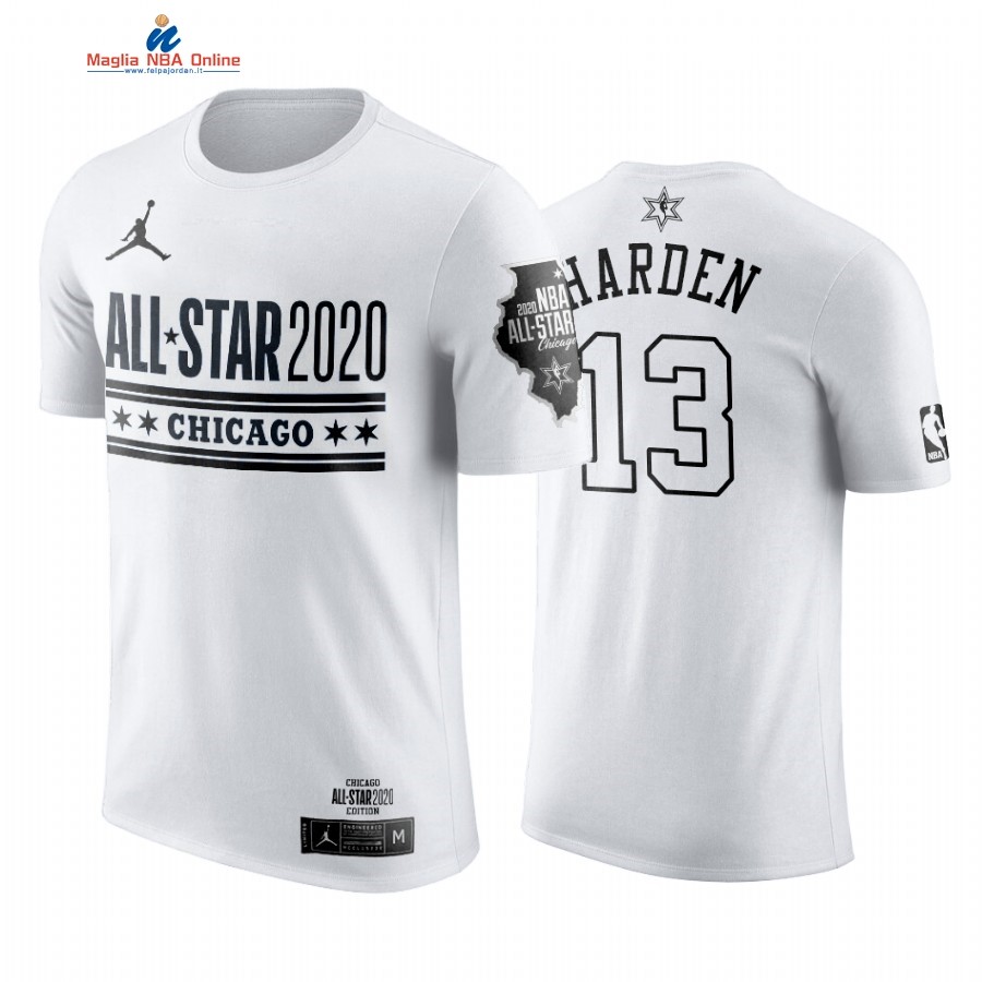 Maglia NBA 2019 All Star Manica Corta #13 James Harden Bianco Acquista