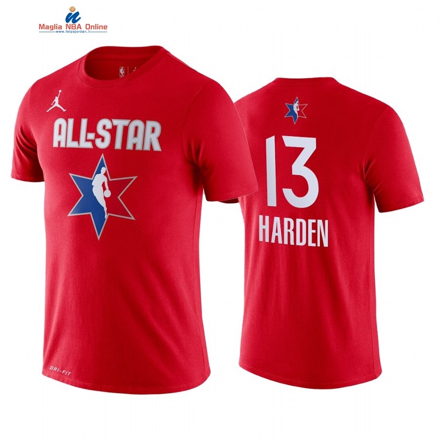 Maglia NBA 2019 All Star Manica Corta #13 James Harden Rosso Acquista