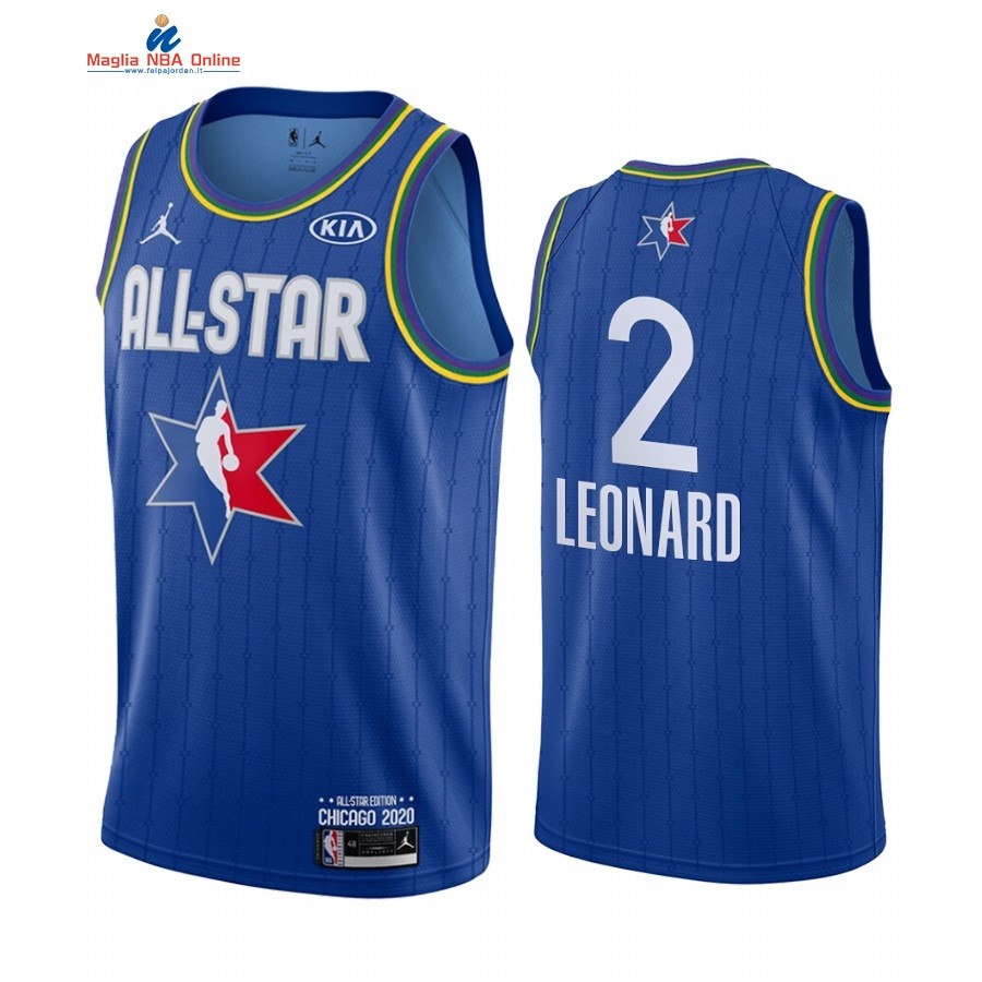 Maglia NBA 2020 All Star #2 Kawhi Leonard Blu Acquista