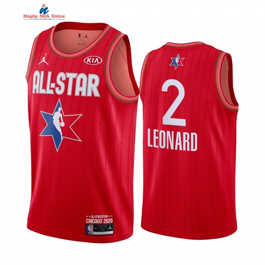Maglia NBA 2020 All Star #2 Kawhi Leonard Rosso Acquista