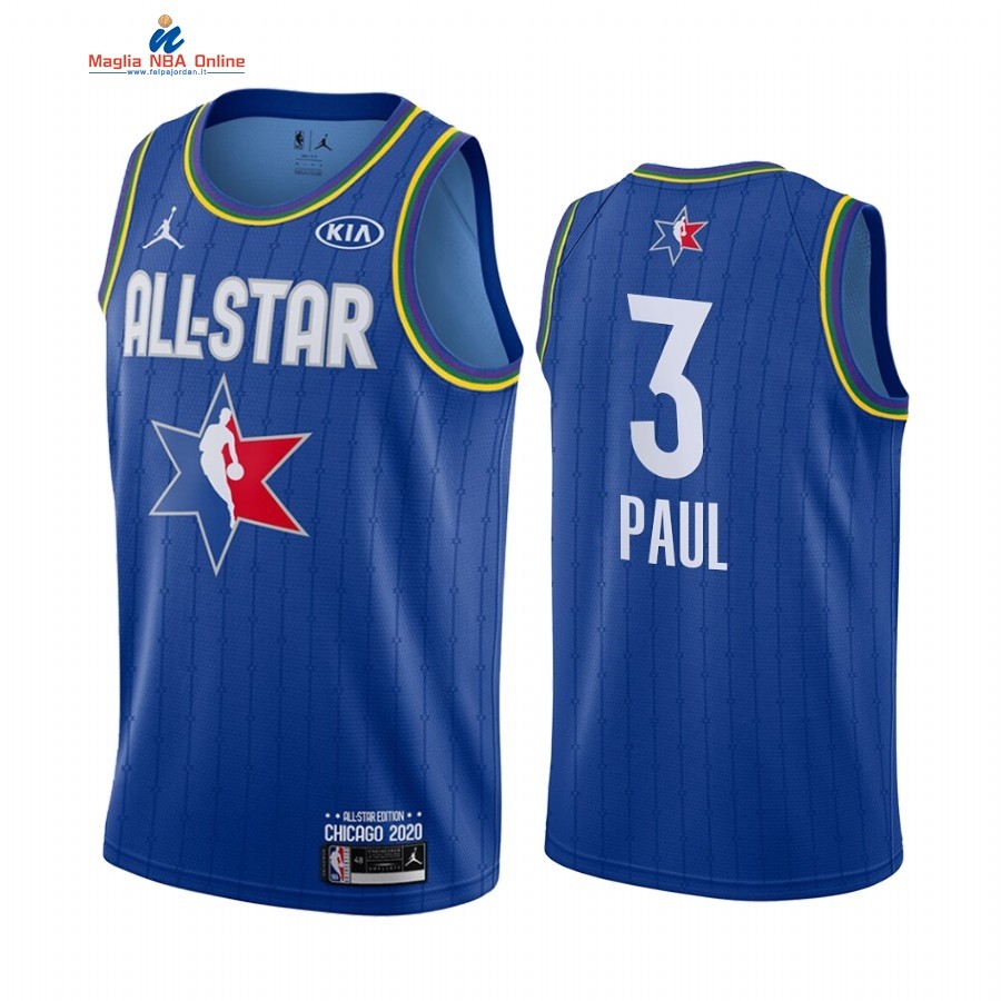 Maglia NBA 2020 All Star #3 Chris Paul Blu Acquista