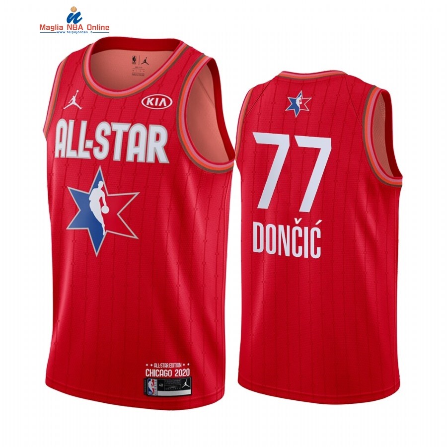 Maglia NBA 2020 All Star #77 Luck Doncic Rosso Acquista
