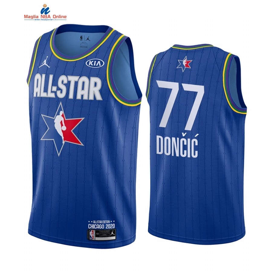 Maglia NBA 2020 All Star #77 Luka Doncic Blu Acquista