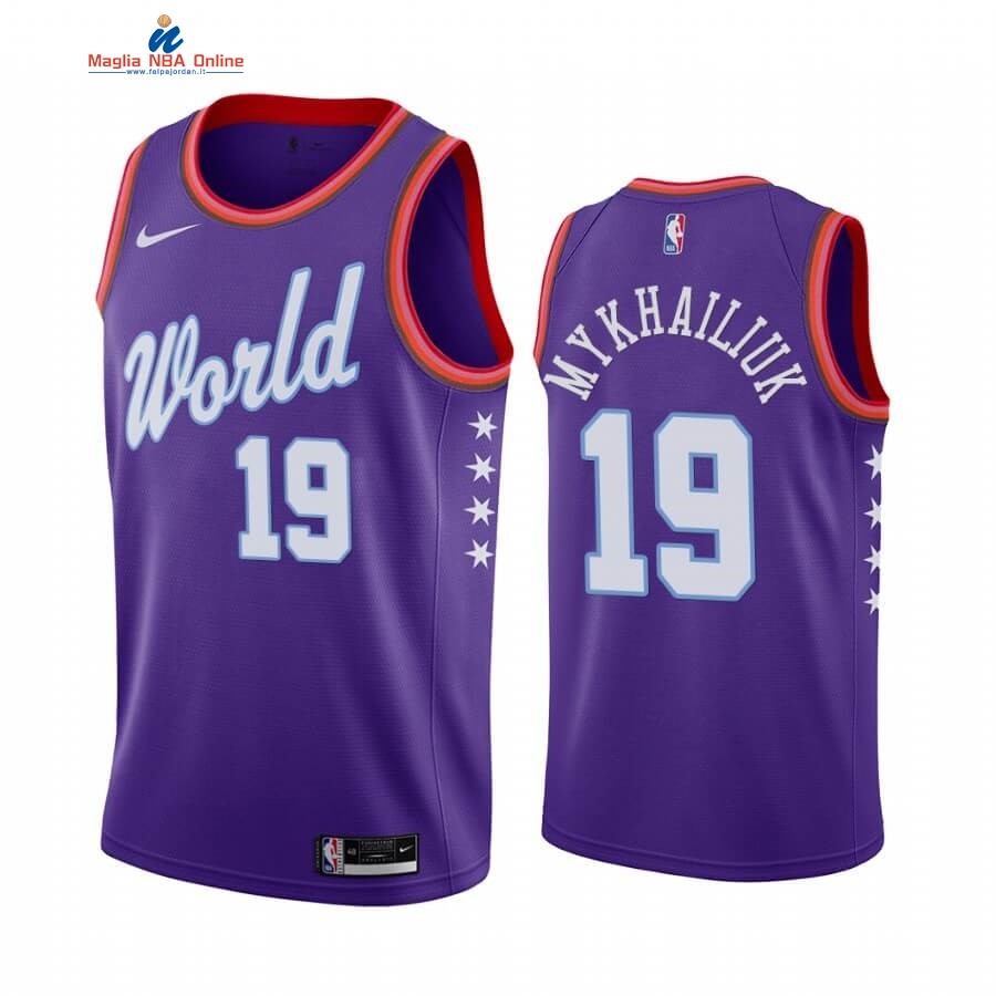 Maglia NBA 2020 Rising Star #19 Svi Mykhailiuk Porpora Acquista