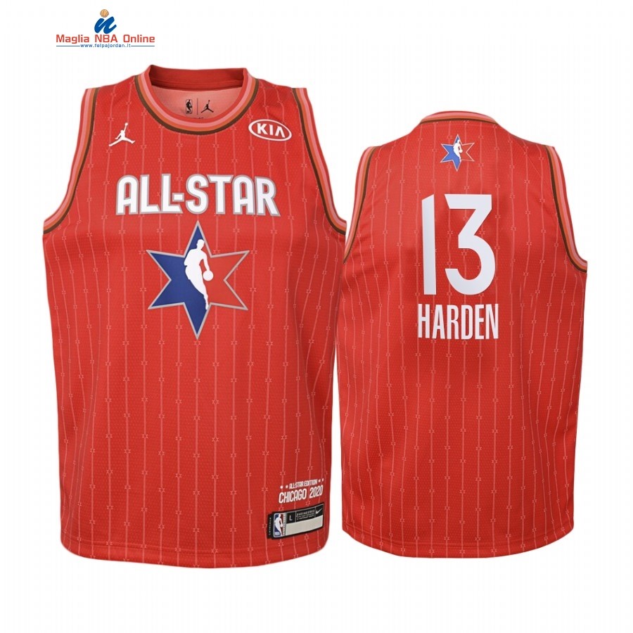 Maglia NBA Bambino 2020 All Star #13 James Harden Rosso Acquista
