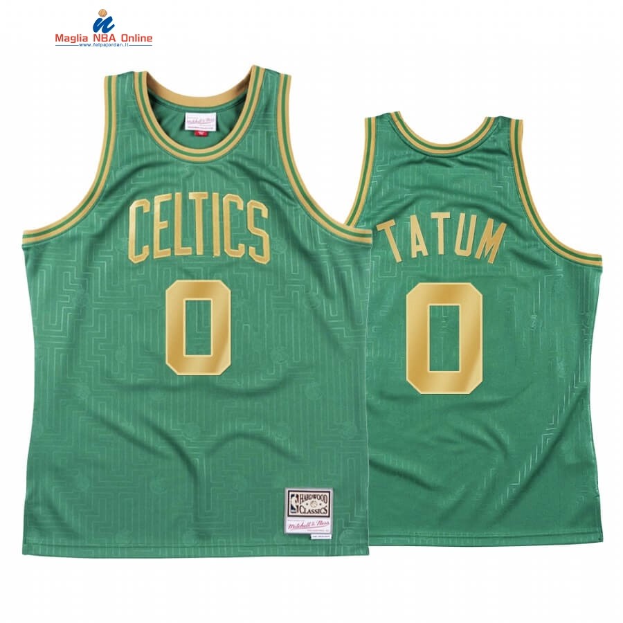 Maglia NBA CNY Throwback Boston Celtics #0 Jayson Tatum Verde 2020 Acquista