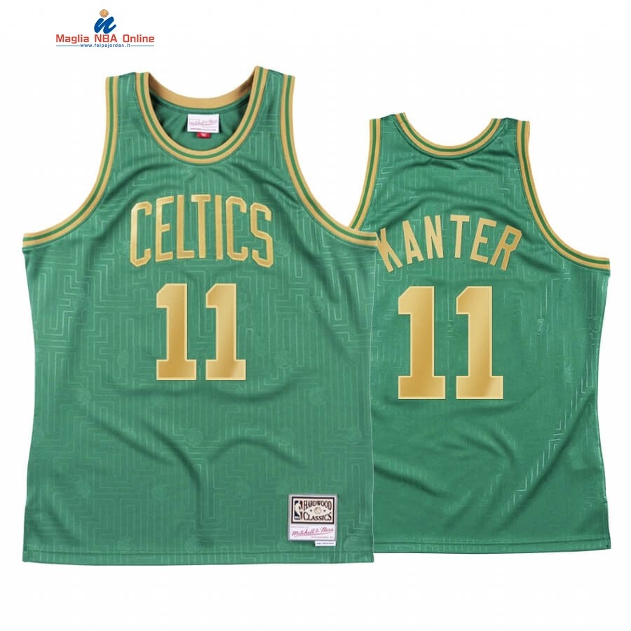 Maglia NBA CNY Throwback Boston Celtics #11 Enes Kanter Verde 2020 Acquista