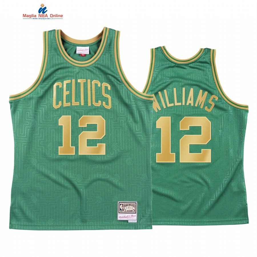 Maglia NBA CNY Throwback Boston Celtics #12 Grant Williams Verde 2020 Acquista
