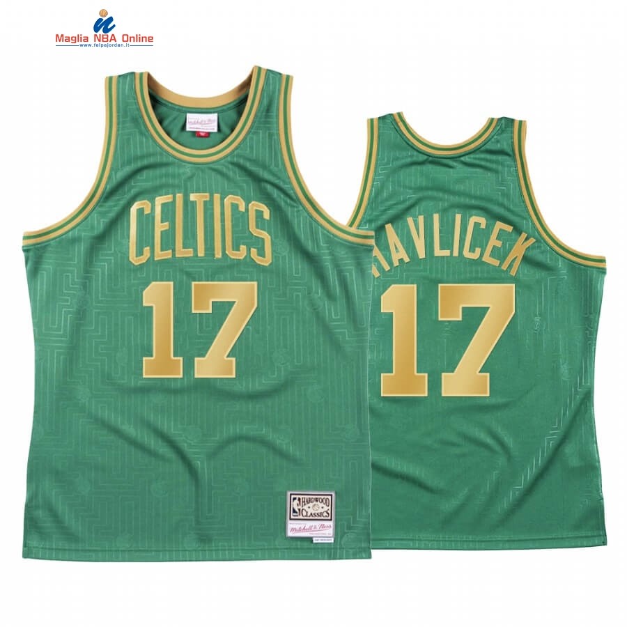 Maglia NBA CNY Throwback Boston Celtics #17 John Havlicek Verde 2020 Acquista