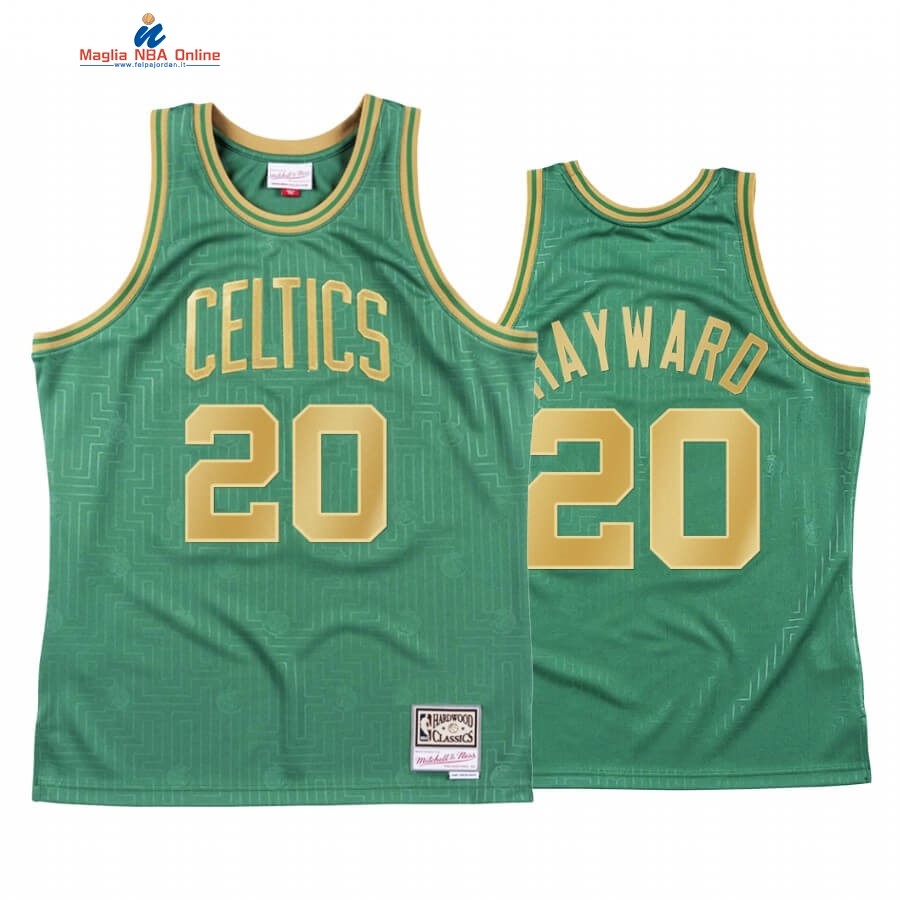 Maglia NBA CNY Throwback Boston Celtics #20 Gordon Hayward Verde 2020 Acquista