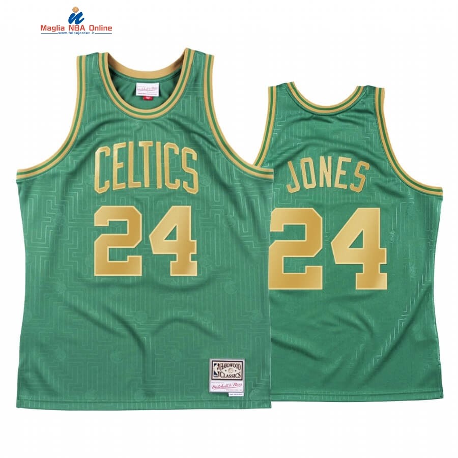 Maglia NBA CNY Throwback Boston Celtics #24 Sam Jones Verde 2020 Acquista