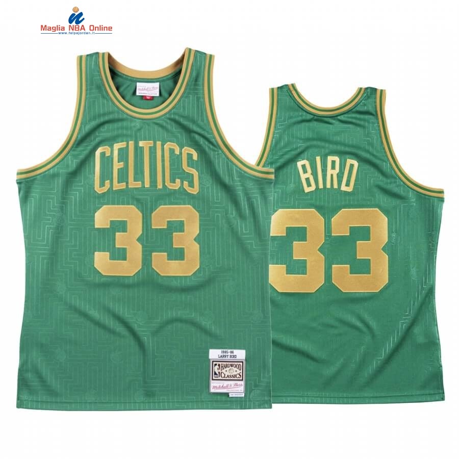 Maglia NBA CNY Throwback Boston Celtics #33 Larry Bird Verde 2020 Acquista