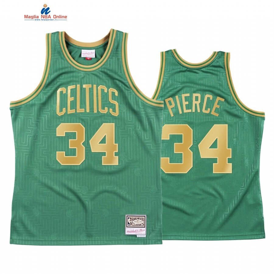 Maglia NBA CNY Throwback Boston Celtics #34 Paul Pierce Verde 2020 Acquista