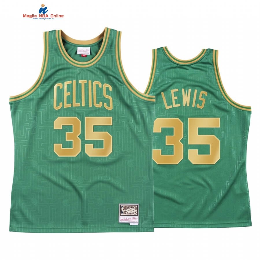 Maglia NBA CNY Throwback Boston Celtics #35 Reggie Lewis Verde 2020 Acquista