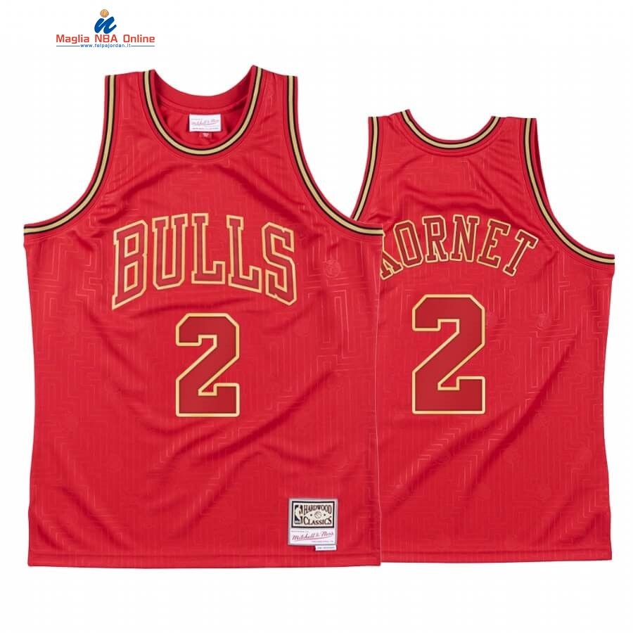 Maglia NBA CNY Throwback Chicago Bulls #2 Luke Kornet Rosso 2020 Acquista