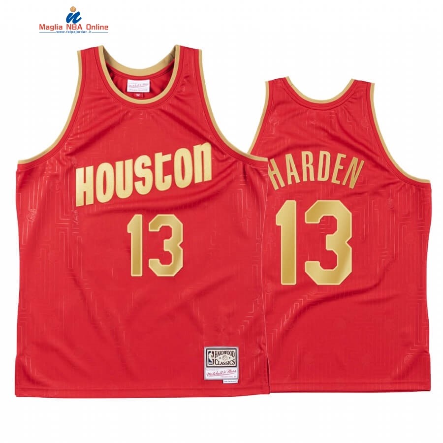 Maglia NBA CNY Throwback Huston Rockets #13 James Harden Rosso 2020 Acquista