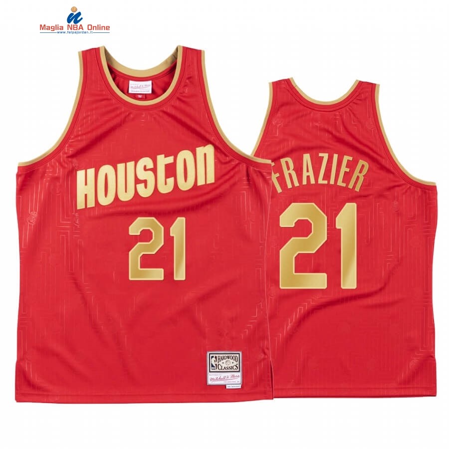 Maglia NBA CNY Throwback Huston Rockets #21 Michael Frazier Rosso 2020 Acquista