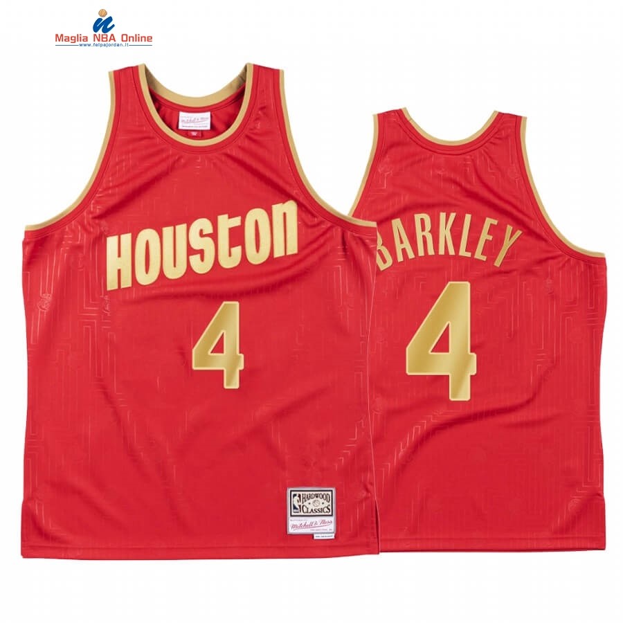 Maglia NBA CNY Throwback Huston Rockets #4 Charles Barkley Rosso 2020 Acquista