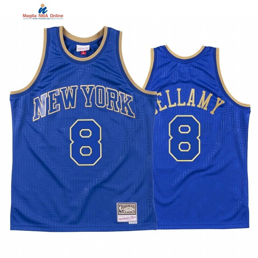 Maglia NBA CNY Throwback New York Knicks #8 Walt Bellamy Blu 2020 Acquista