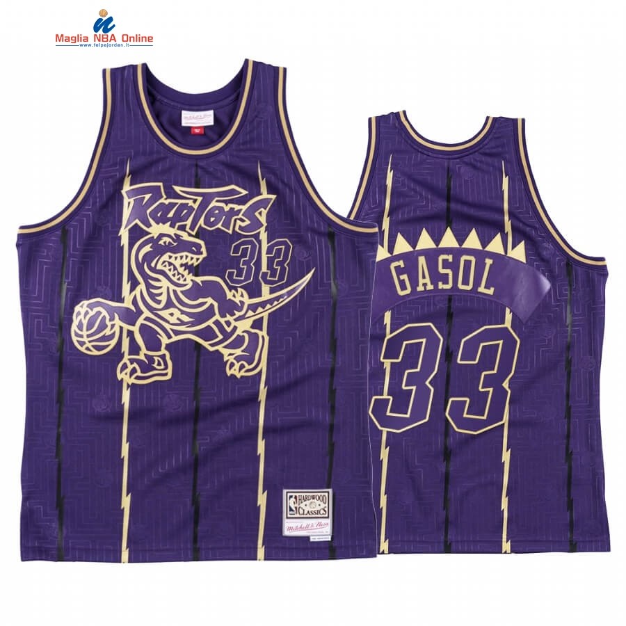 Maglia NBA CNY Throwback Toronto Raptors #33 Marc Gasol Porpora 2020 Acquista