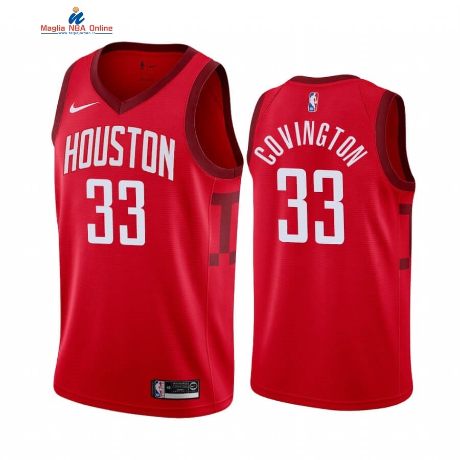 Maglia NBA Earned Edition Miami Heat #33 Robert Covington Rosso 2019-20 Acquista