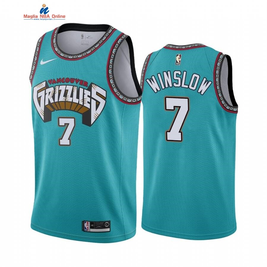 Maglia NBA Memphis Grizzlies #7 Justise Winslow Verde Hardwood Classics Acquista