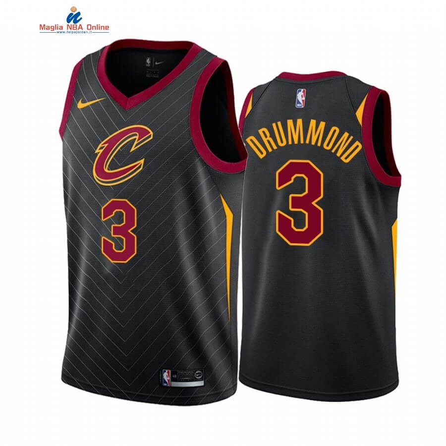 Maglia NBA Nike Cleveland Cavaliers #3 Andre Drummond Nero Statement 2019-20 Acquista