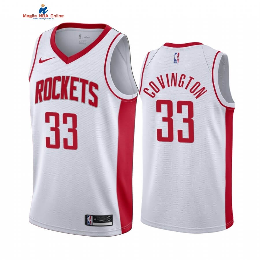 Maglia NBA Nike Houston Rockets #33 Robert Covington Bianco Association 2019-20 Acquista