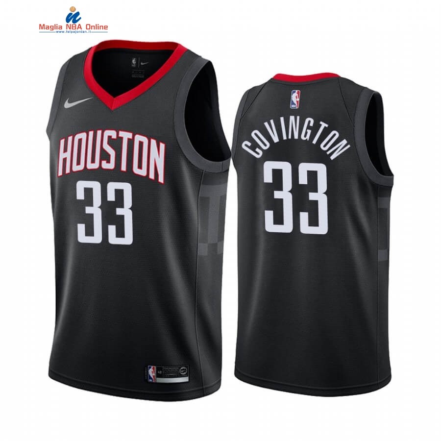 Maglia NBA Nike Houston Rockets #33 Robert Covington Nero Statement 2019-20 Acquista