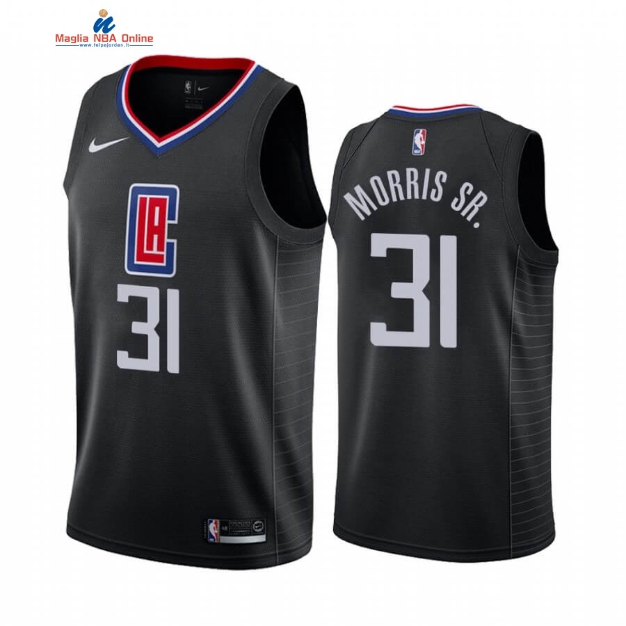 Maglia NBA Nike Los Angeles Clippers #31 Marcus Morris Sr. Nero Statement 2019-20 Acquista