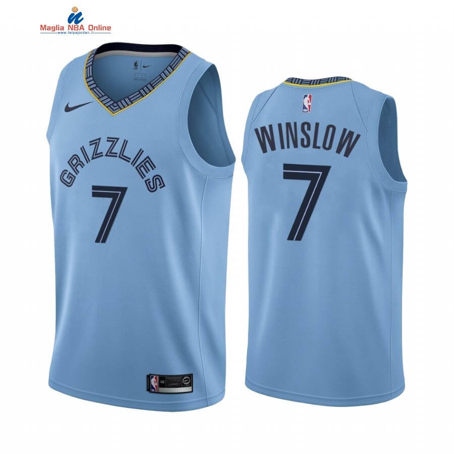 Maglia NBA Nike Menphis Grizzlies #7 Justise Winslow Blu Statement 2019-20 Acquista