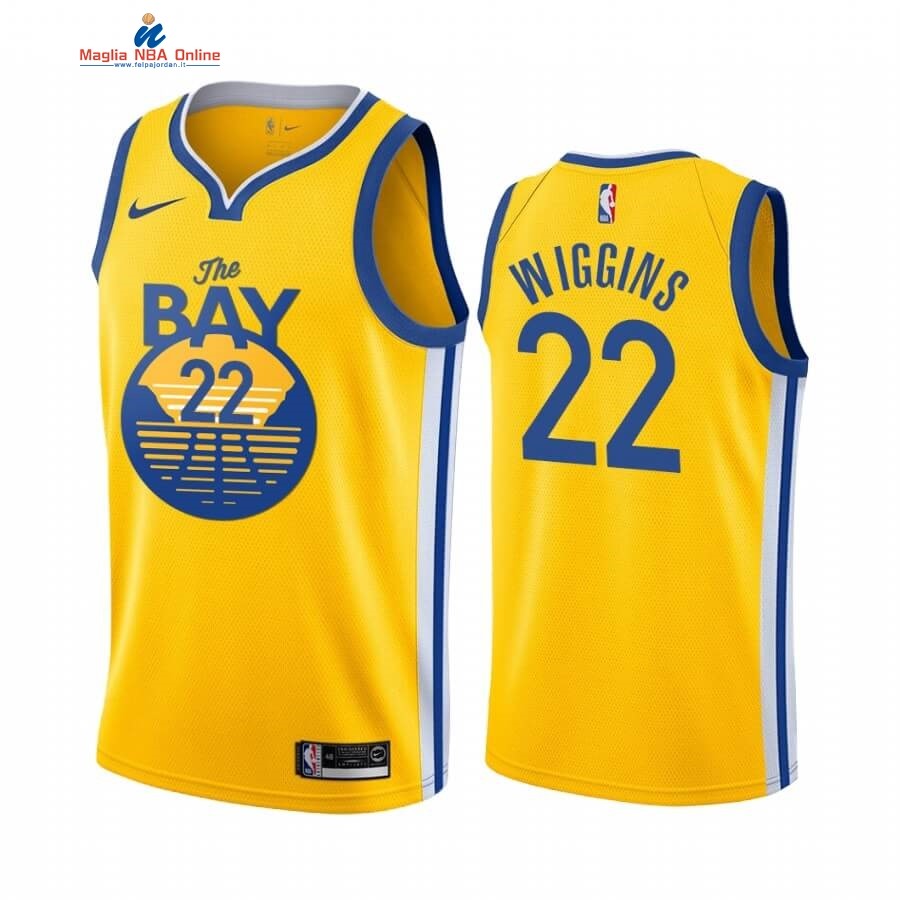 Maglia NBA Nike Miami Heat #22 Andrew Wiggins Giallo Statement 2019-20 Acquista