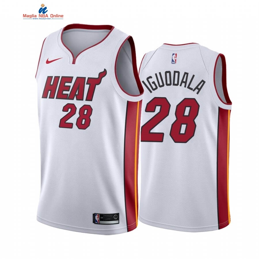 Maglia NBA Nike Miami Heat #28 Andre Iguodala Bianco Association 2019-20 Acquista