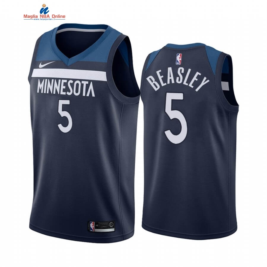 Maglia NBA Nike Minnesota Timberwolves #5 Malik Beasley Marino Icon 2019-20 Acquista