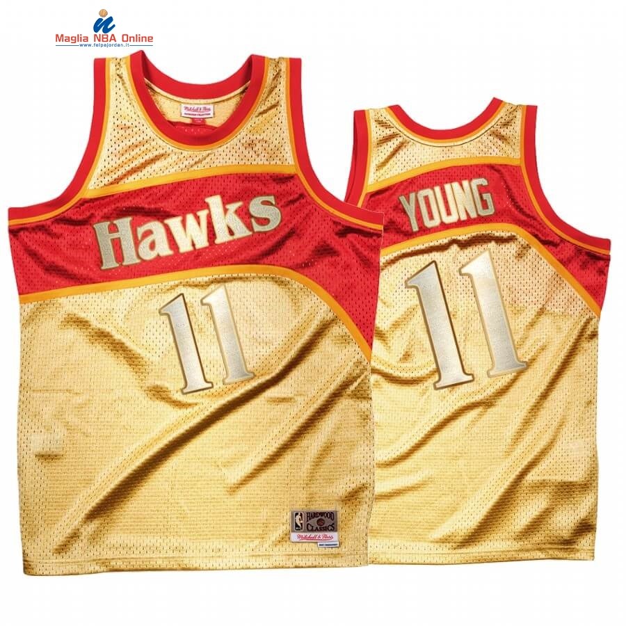 Maglia NBA Atlanta Hawks Once More Limited #11 Trae Young Oro Hardwood Classics Acquista