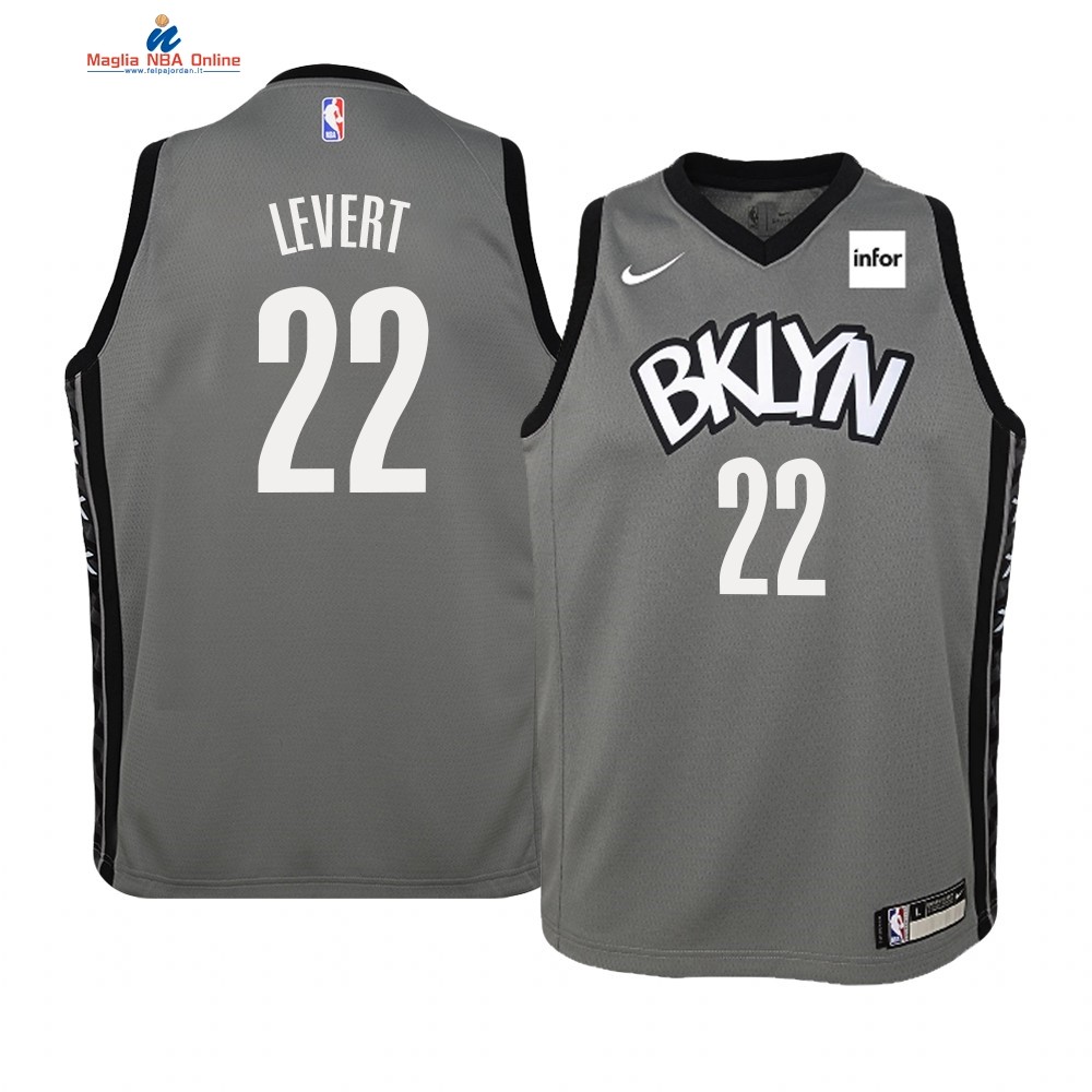 Maglia NBA Bambino Brooklyn Nets #22 Grigio Statement 2019-20 Acquista