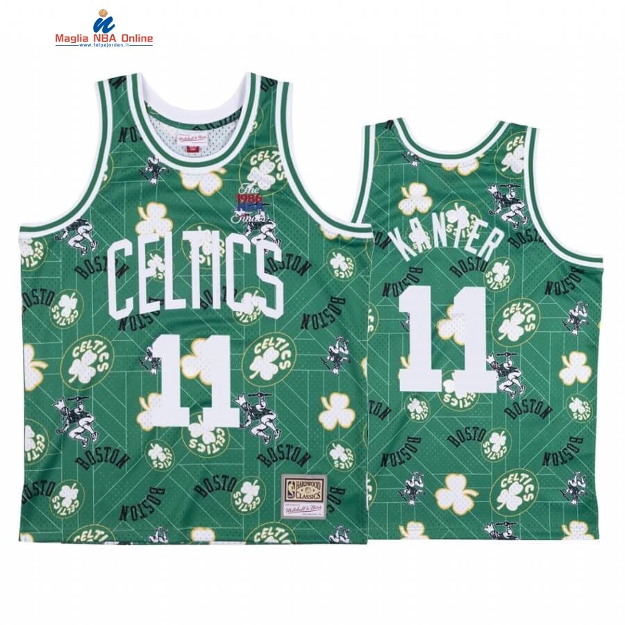 Maglia NBA Boston Celtics Tear Up Pack #11 Enes Kanter Verde Hardwood Classics Acquista