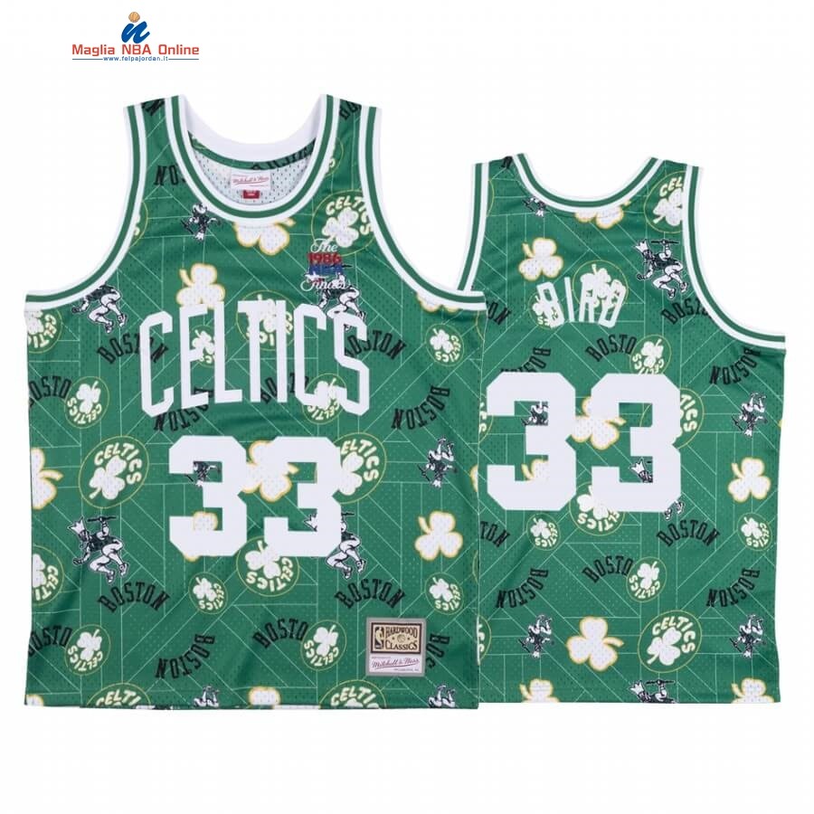 Maglia NBA Boston Celtics Tear Up Pack #33 Larry Bird Verde Hardwood Classics Acquista