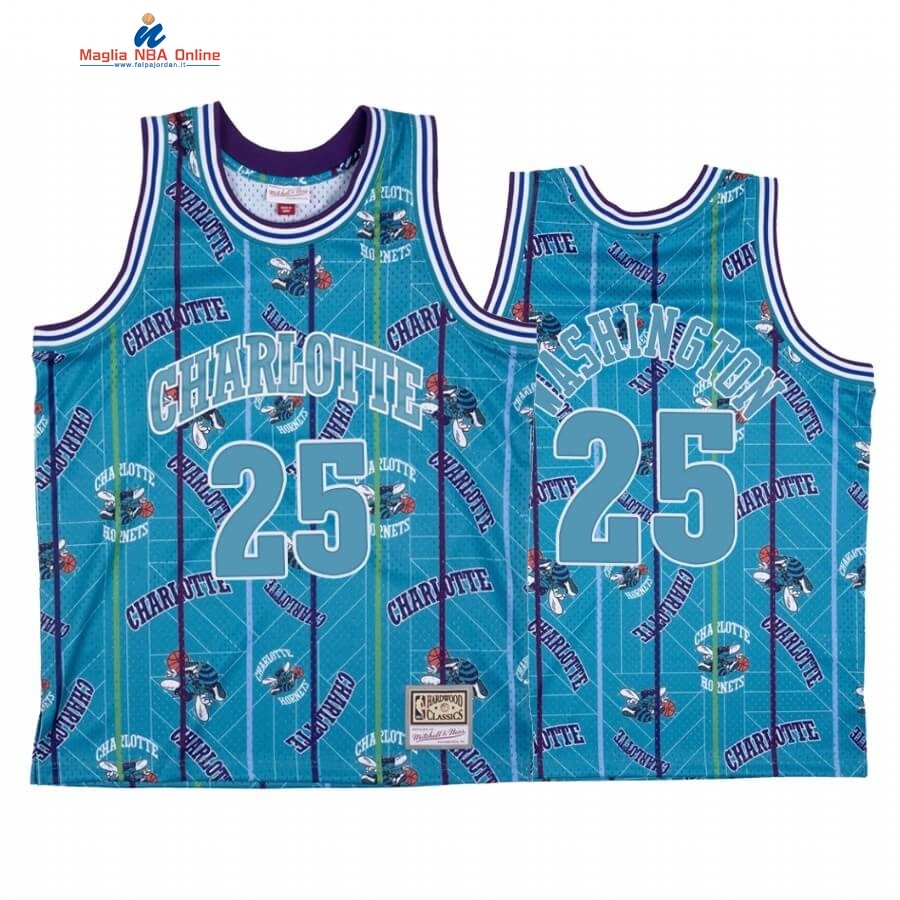 Maglia NBA Charlotte Hornets Tear Up Pack #25 P.J. Washington Blu Hardwood Classics Acquista