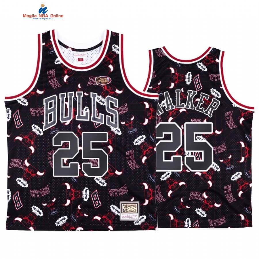 Maglia NBA Chicago Bulls Tear Up Pack #25 Chet Walker Nero Hardwood Classics Acquista