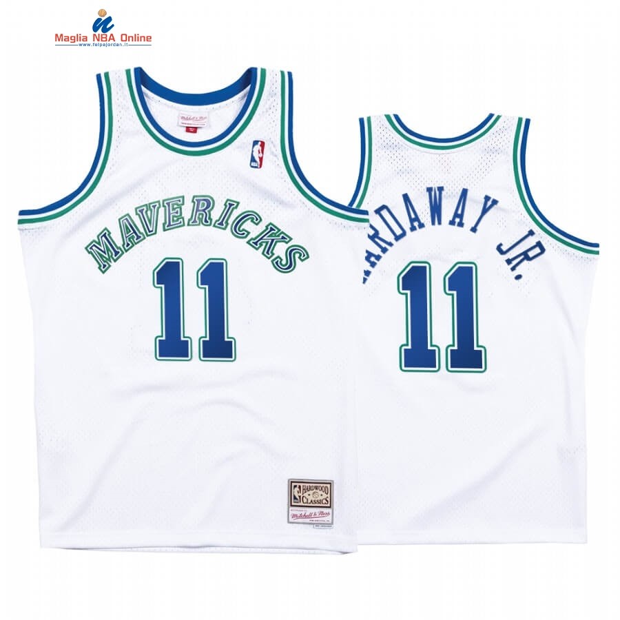 Maglia NBA Dallas Mavericks #11 Tim Hardaway JR. Bianco Hardwood Classics Acquista