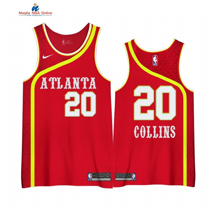 Maglia NBA Edición Ganada Atlanta Hawks #20 John Collins Rosso 2020-21 Acquista