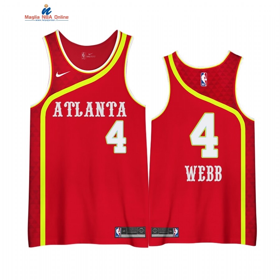 Maglia NBA Edición Ganada Atlanta Hawks #4 Spud Webb Rosso 2020-21 Acquista