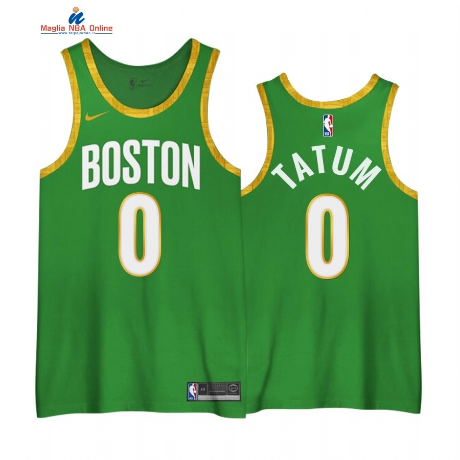 Maglia NBA Edición Ganada Boston Celtics #0 Jayson Tatum Verde 2020-21 Acquista