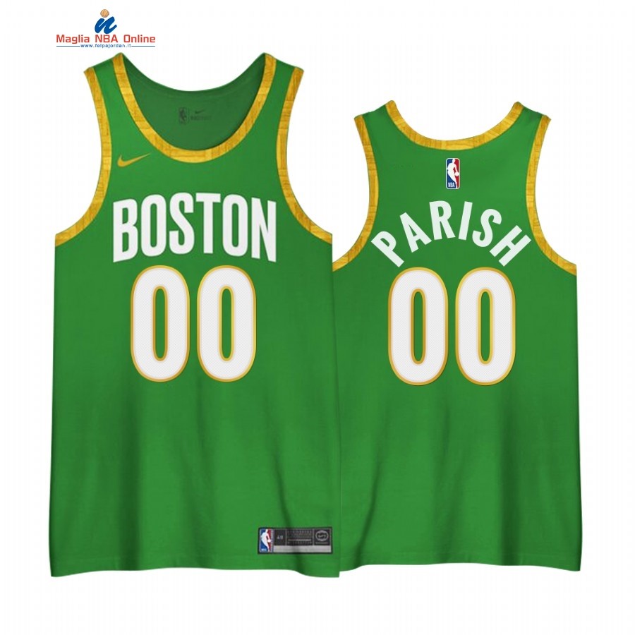 Maglia NBA Edición Ganada Boston Celtics #00 Robert Parish Verde 2020-21 Acquista