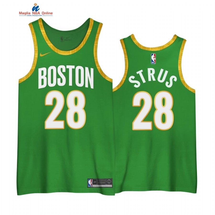 Maglia NBA Edición Ganada Boston Celtics #28 Max Strus Verde 2020-21 Acquista