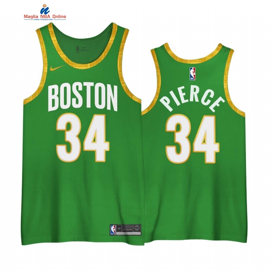 Maglia NBA Edición Ganada Boston Celtics #34 Paul Pierce Verde 2020-21 Acquista