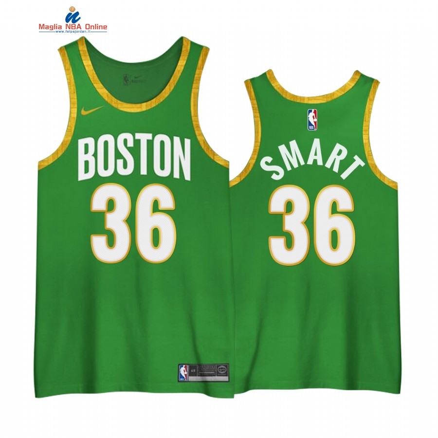 Maglia NBA Edición Ganada Boston Celtics #36 Marcus Smart Verde 2020-21 Acquista