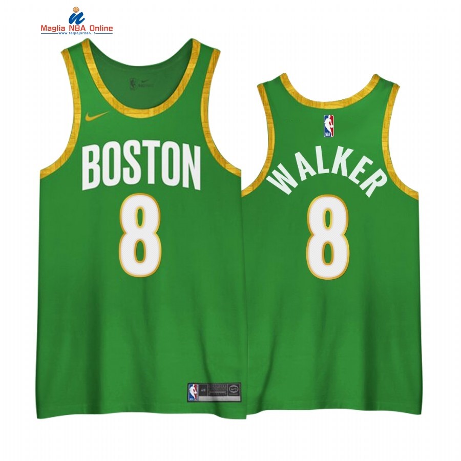 Maglia NBA Edición Ganada Boston Celtics #8 Kemba Walker Verde 2020-21 Acquista