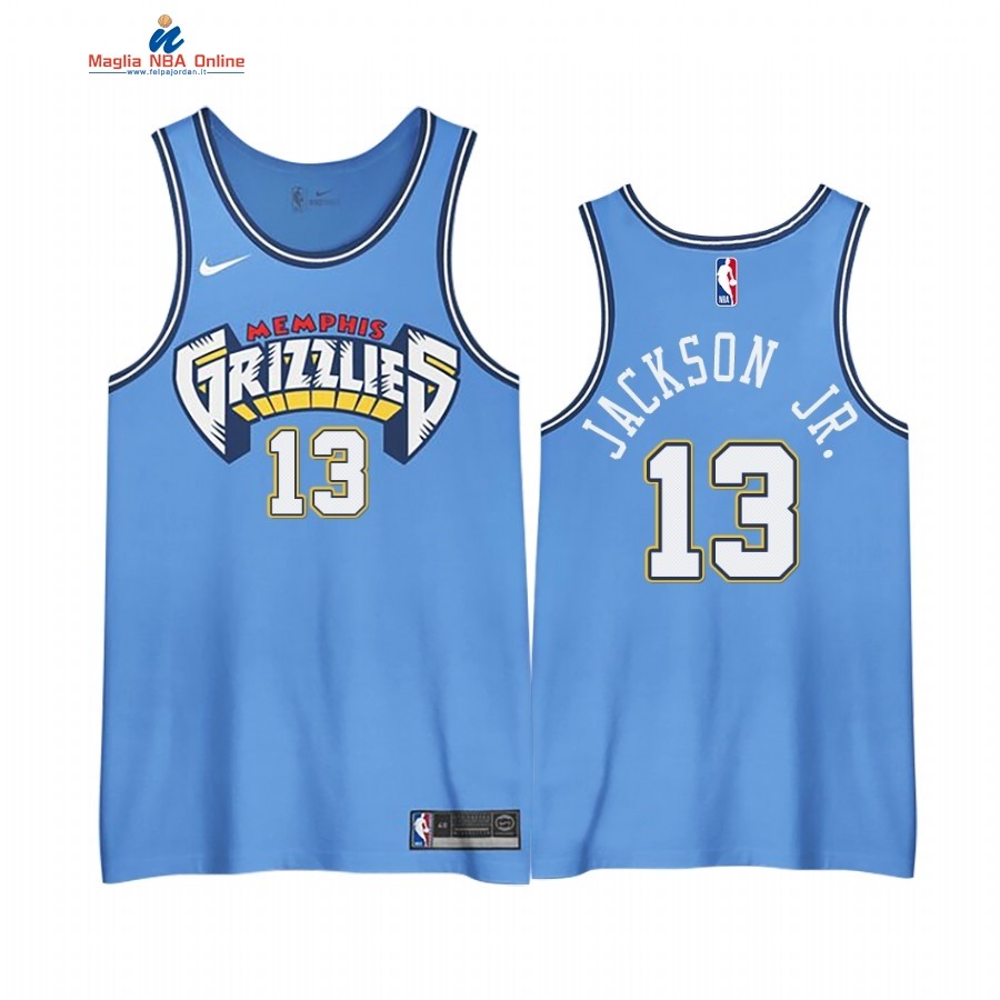 Maglia NBA Edición Ganada Memphis Grizzlies #13 Jaren Jackson Jr. Blu 2020-21 Acquista